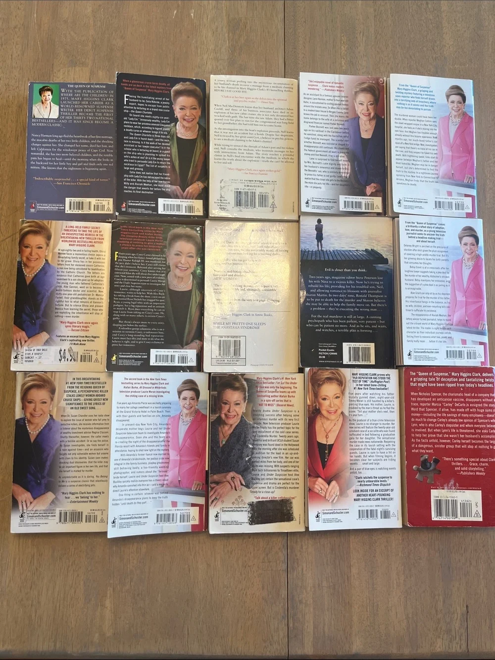 15 Paperback Mystery Books — Mary Higgins Clark